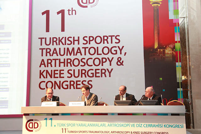A view from the FAI Surgery Panel. From left to right:  Dr. Asım Kayaalp, Dr. Michael Dienst, Dr. Reha Tandogan, Dr. Ahmet Turan Aydın